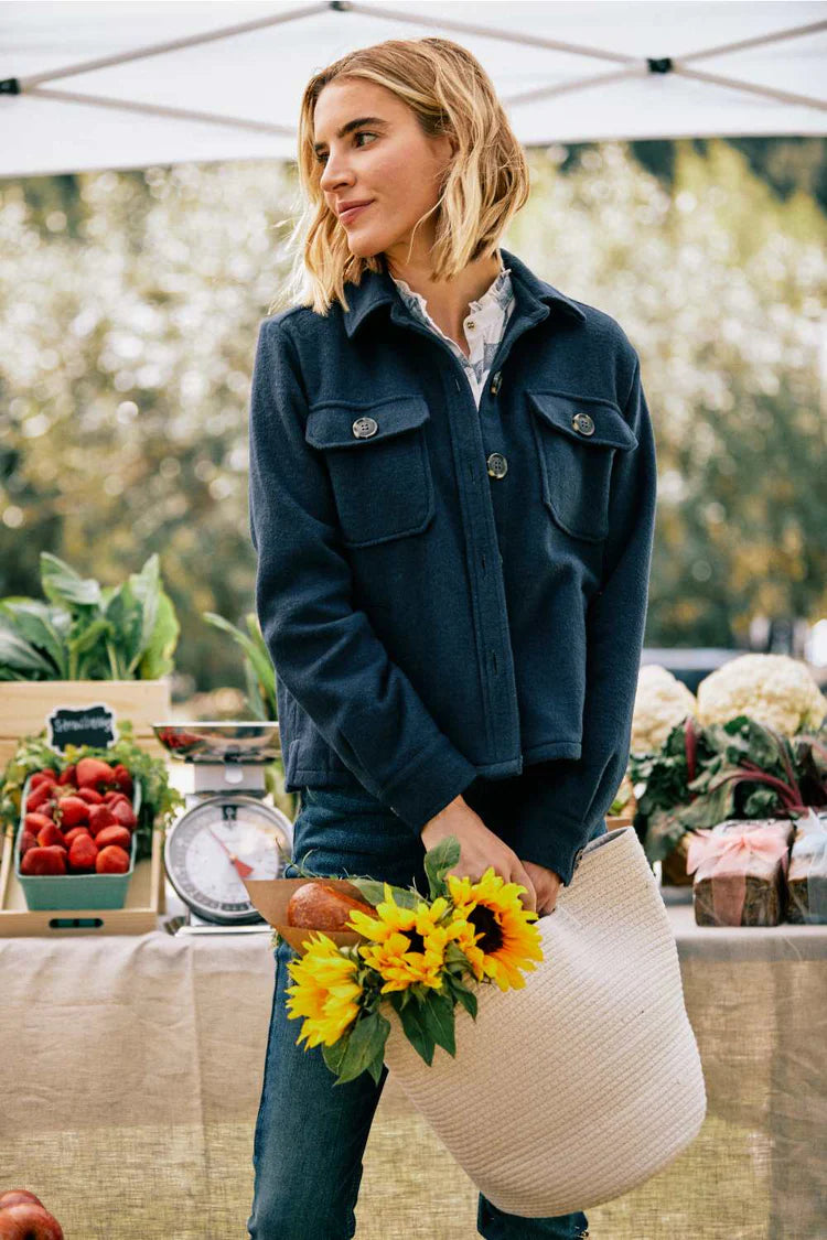 Ashford Shirt Jacket - Navy