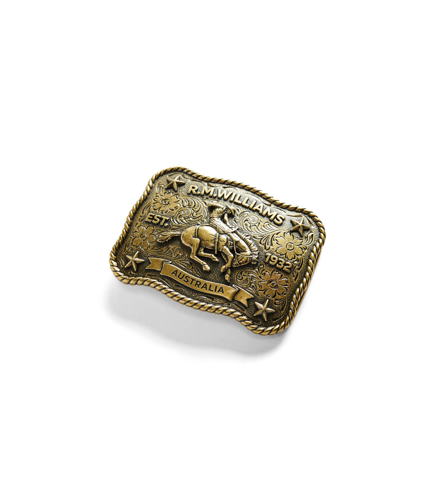 Cloudbuster Trophy Buckle - Antique Brass
