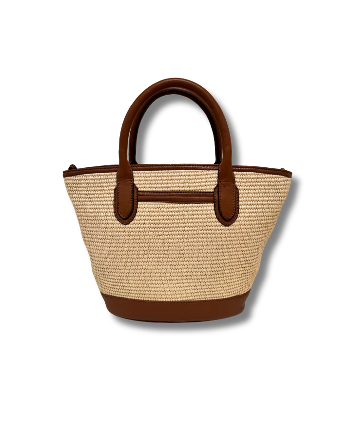 Bar Harbour Mini - Raffia & Tan