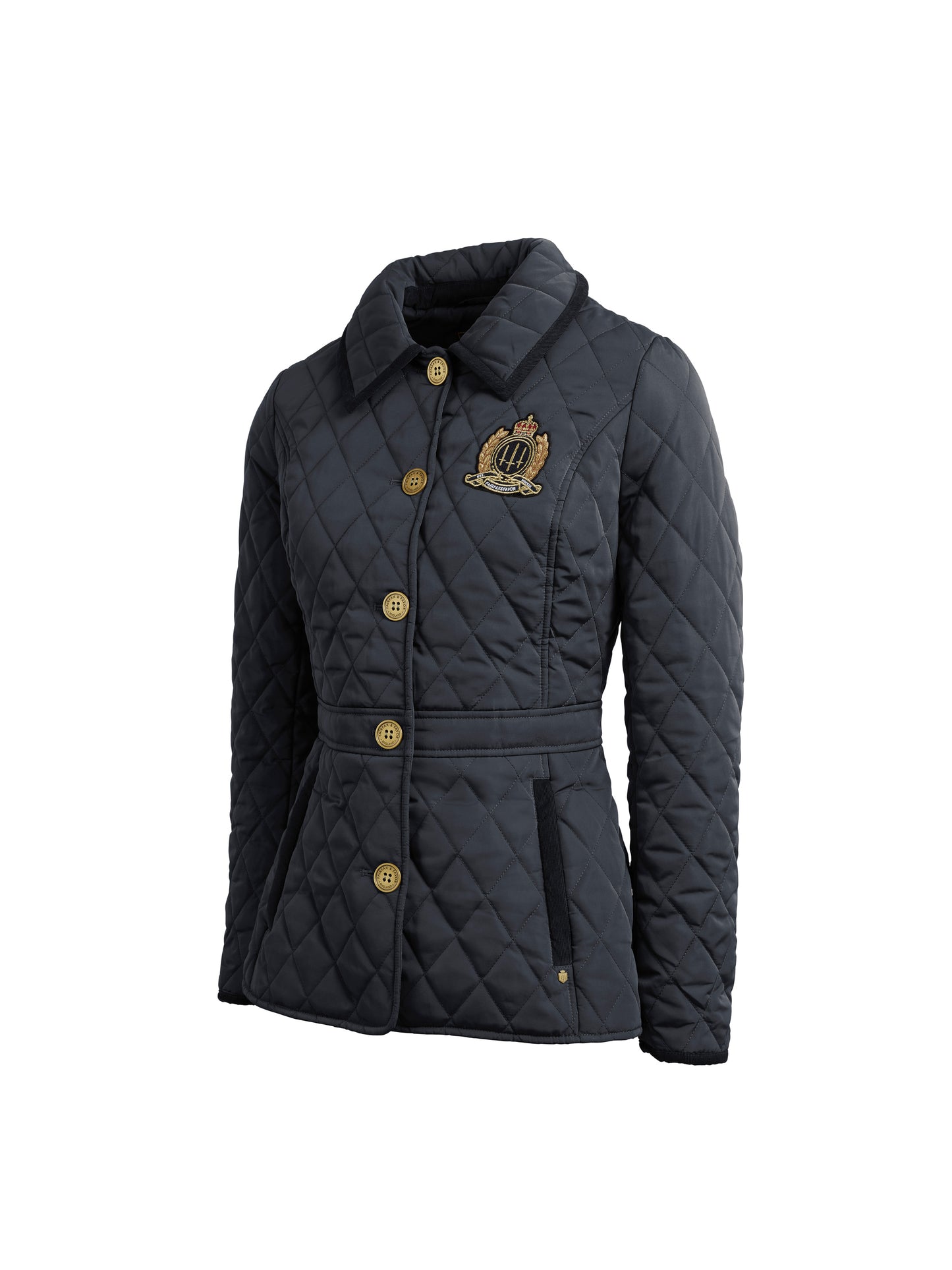 The Bella Quilted Jacket - Navy