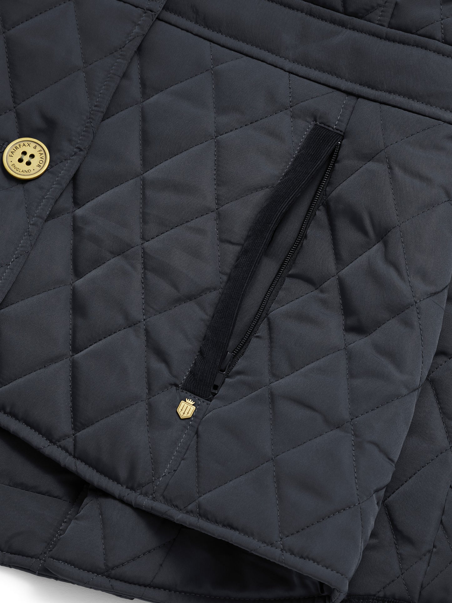 The Bella Quilted Jacket - Navy