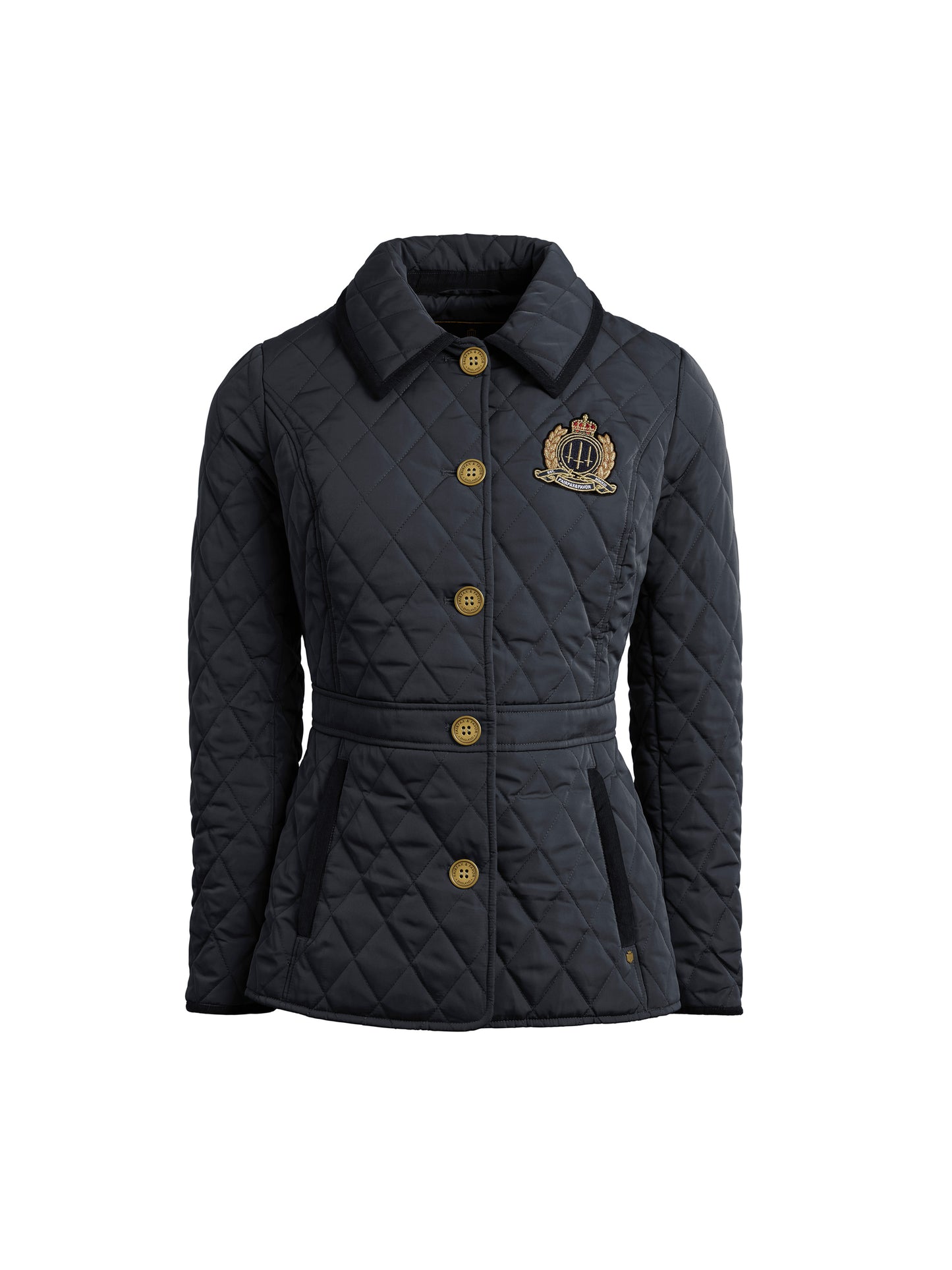 The Bella Quilted Jacket - Navy