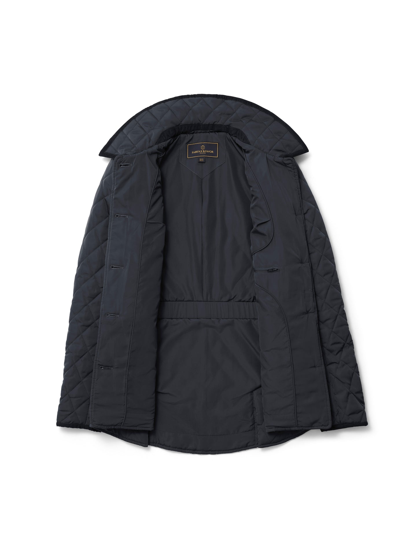 The Bella Quilted Jacket - Navy