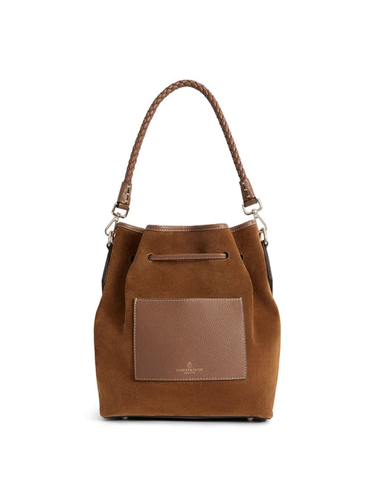 Bibury Bucket Bag - Tan Suede