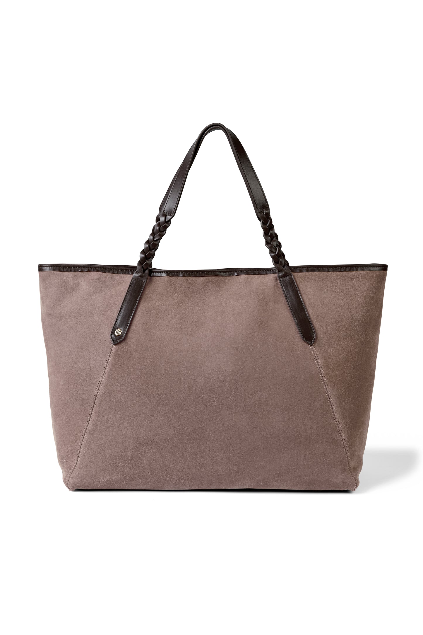 Burford Tote - Deep Taupe Suede