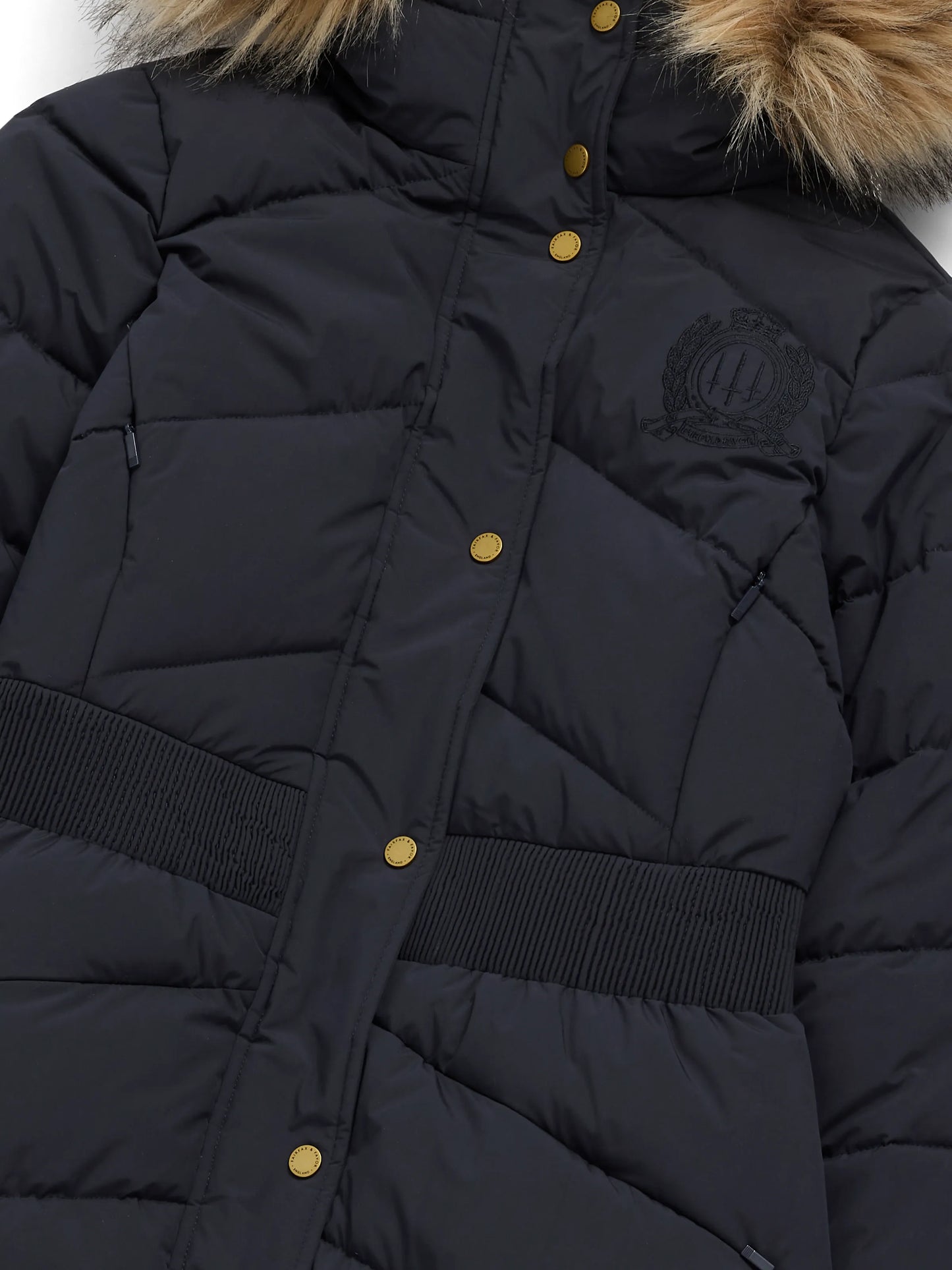 Lexi Padded Longline Coat - Navy