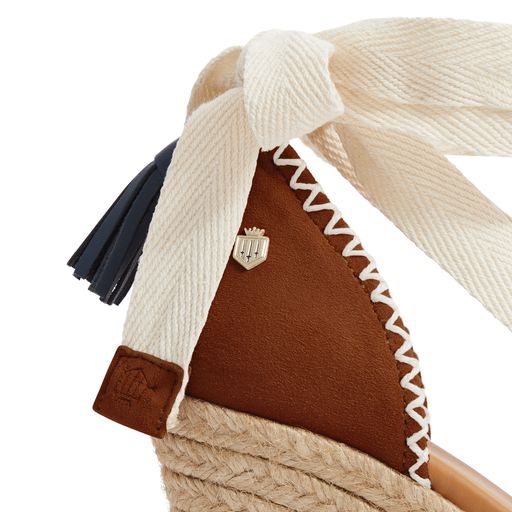Portofino Wedge - Tan Suede