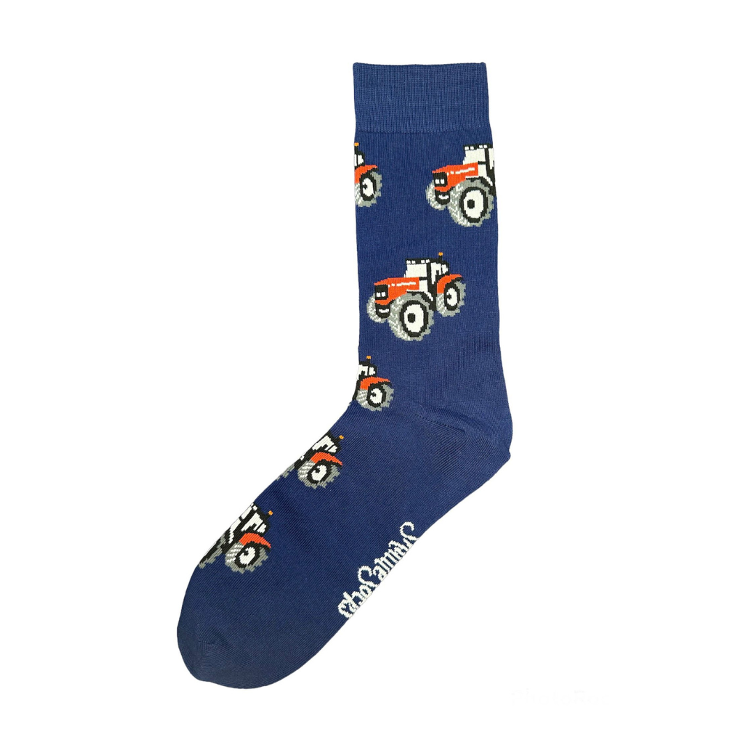 Red Tractor Socks - Adult