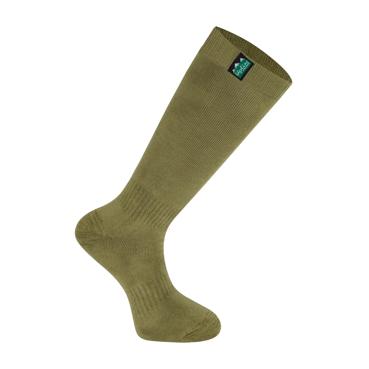 Cotton Work Socks Full Length - Olive Multi - Pack of 3