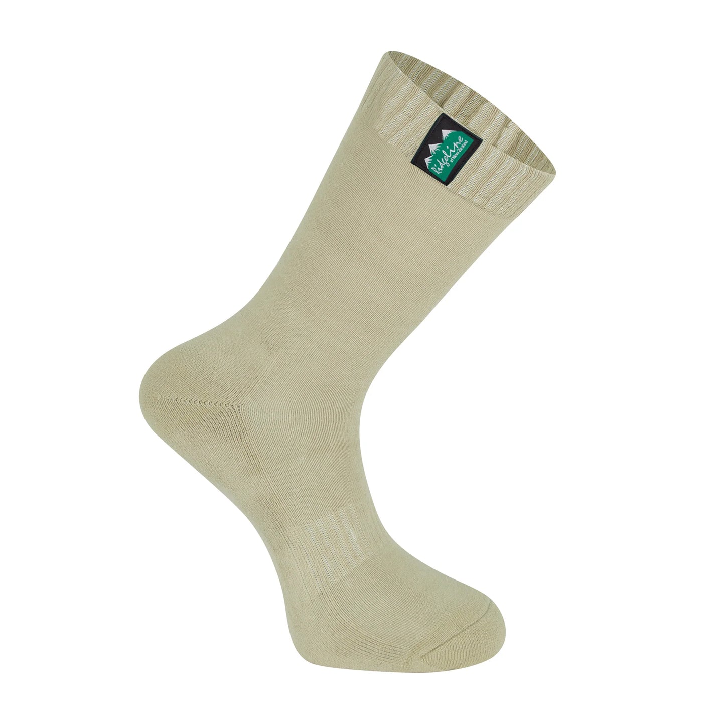 Cotton Work Socks Mid Length - Olive Multi - Pack of 3