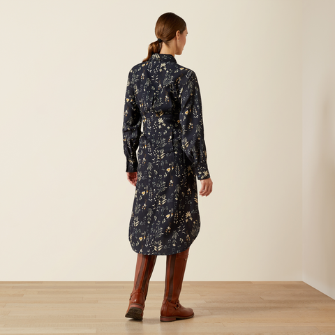 Culham Dress - Navy Floral Print