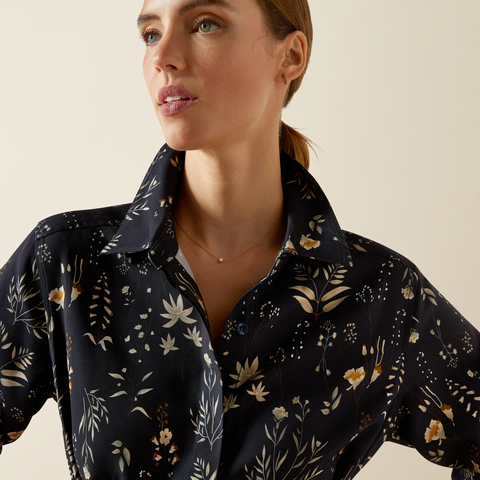 Culham Dress - Navy Floral Print