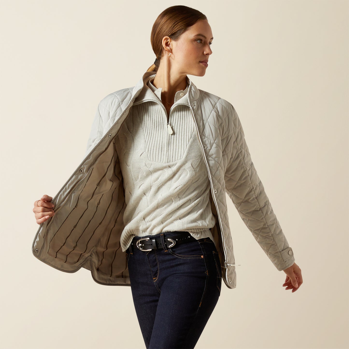 Woodside Quilted Insulated Jacket - Moonstruck