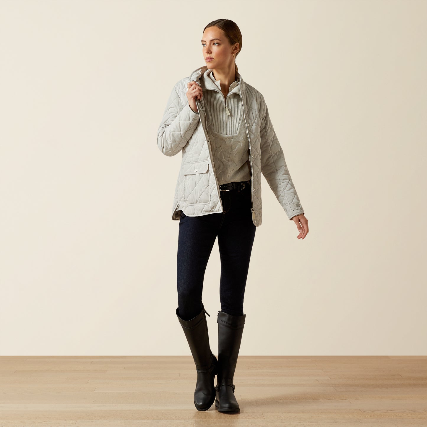 Woodside Quilted Insulated Jacket - Moonstruck
