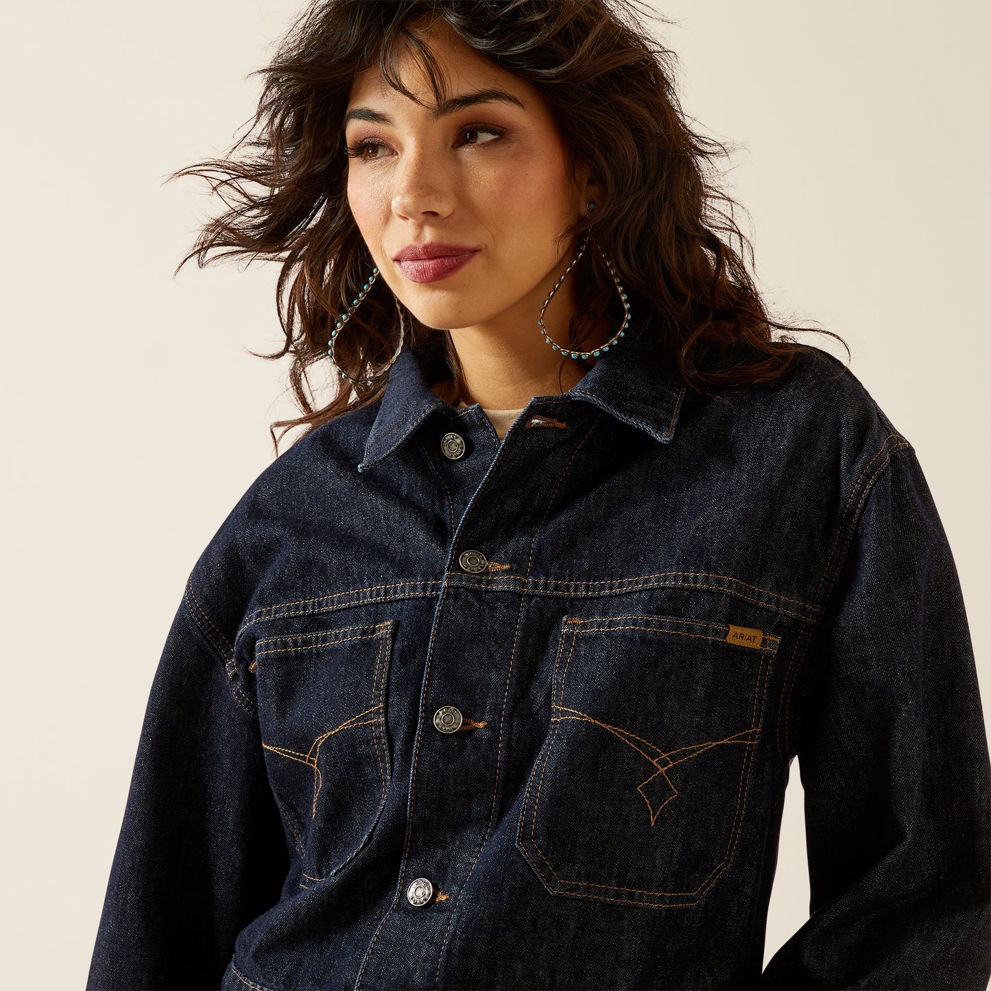 Western Utility Denim Jacket - Rinse