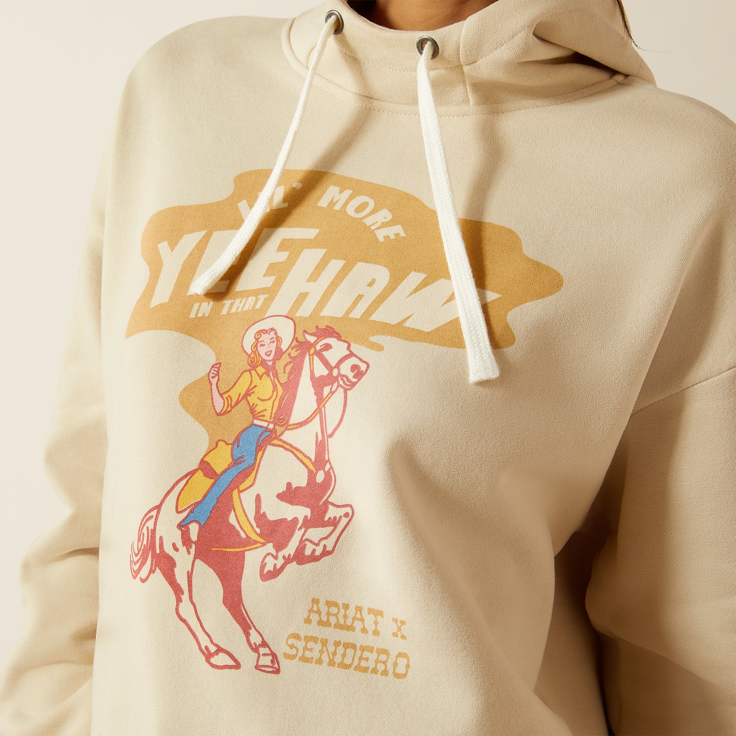 Sendero Yeehaw Hoodie - Oyster Grey