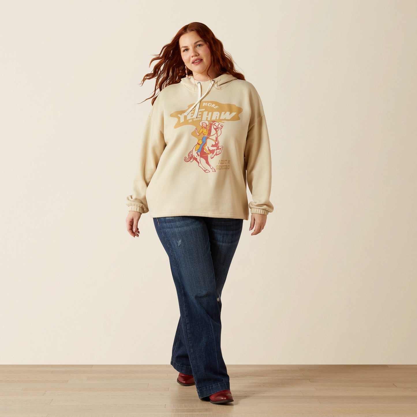 Sendero Yeehaw Hoodie - Oyster Grey