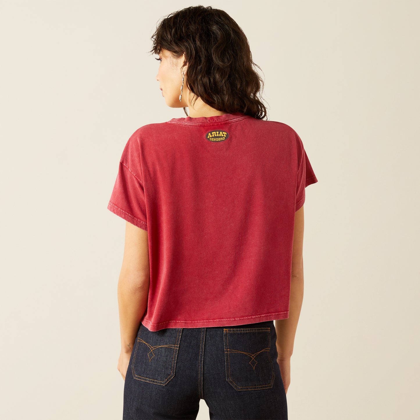 Sendero Slow Horses T-Shirt - Biking Red Mineral Wash