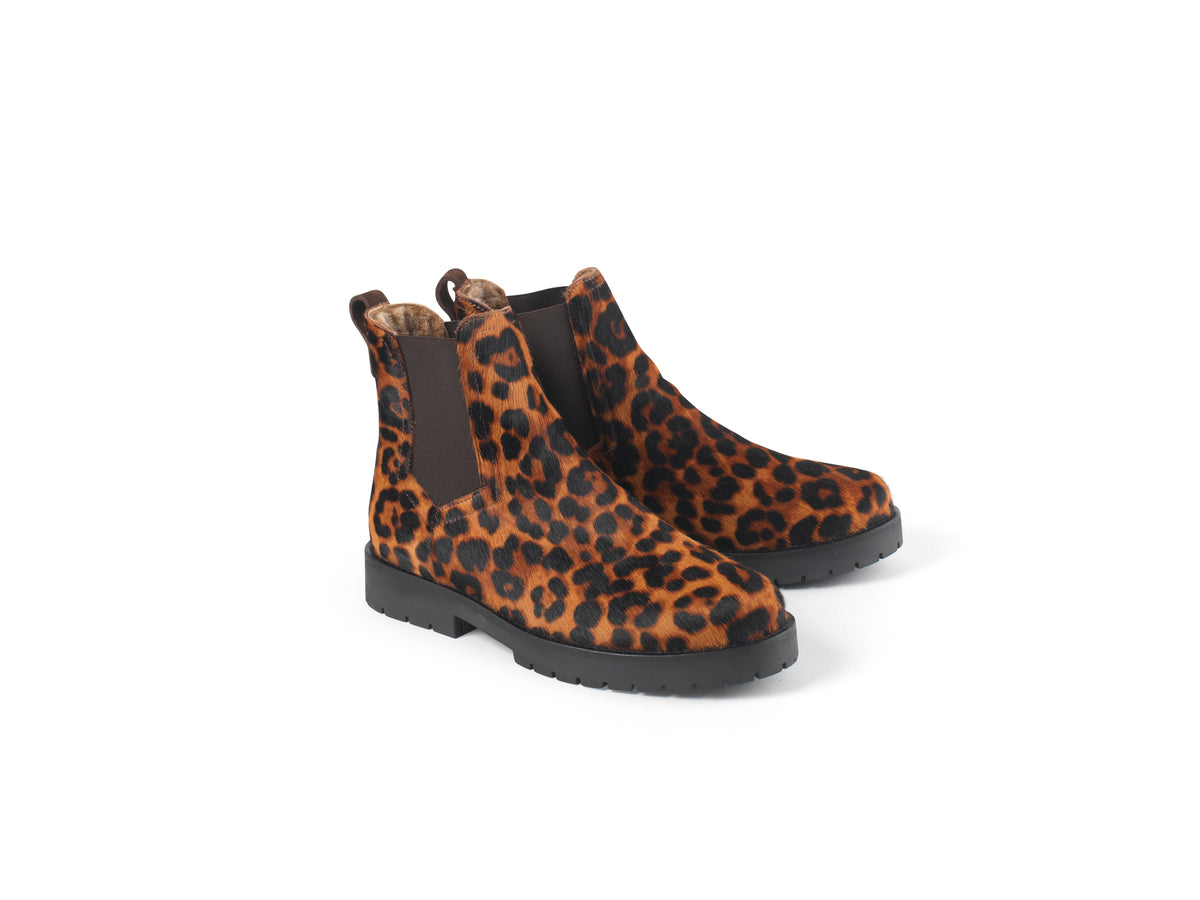 Sheepskin Boudica - Leopard Haircalf