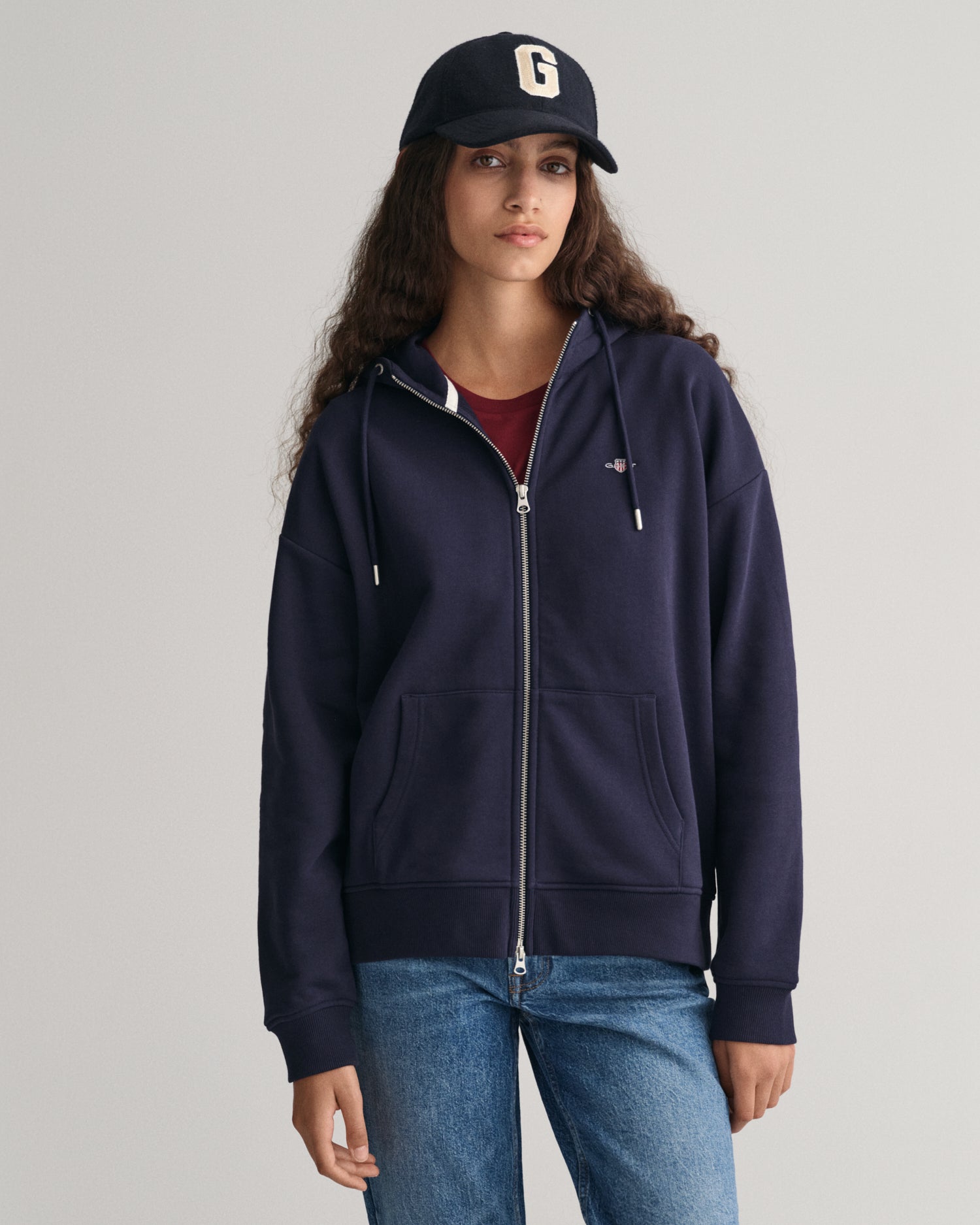 Shield Zip Hoodie Evening Blue Parnabys