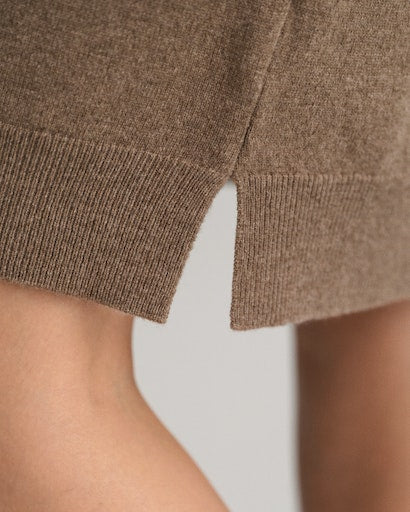 Superfine Lambswool Dress - Mole Brown