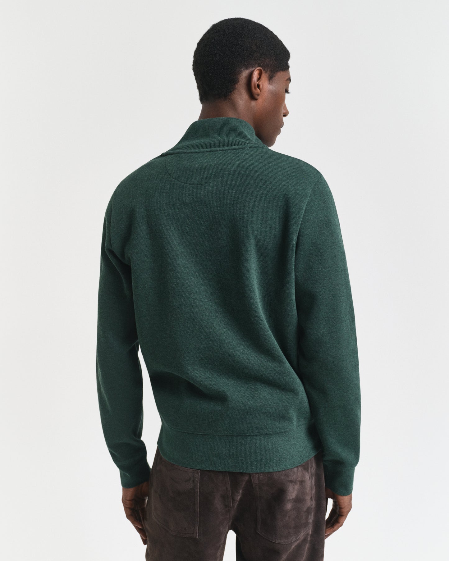 Sacker Rib Half-Zip Sweatshirt - Tartan Green