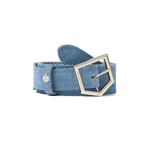 Regina Belt - Cornflower Blue Suede