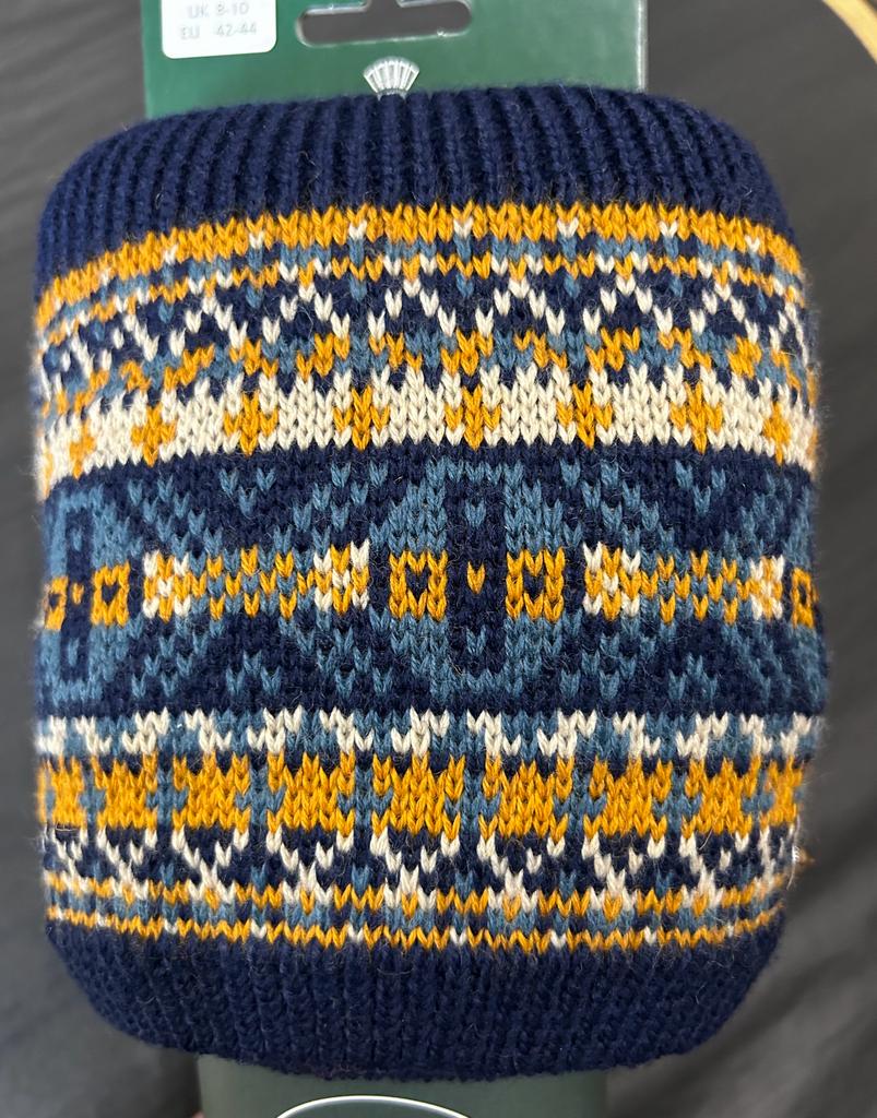 Fairisle Socks - Navy