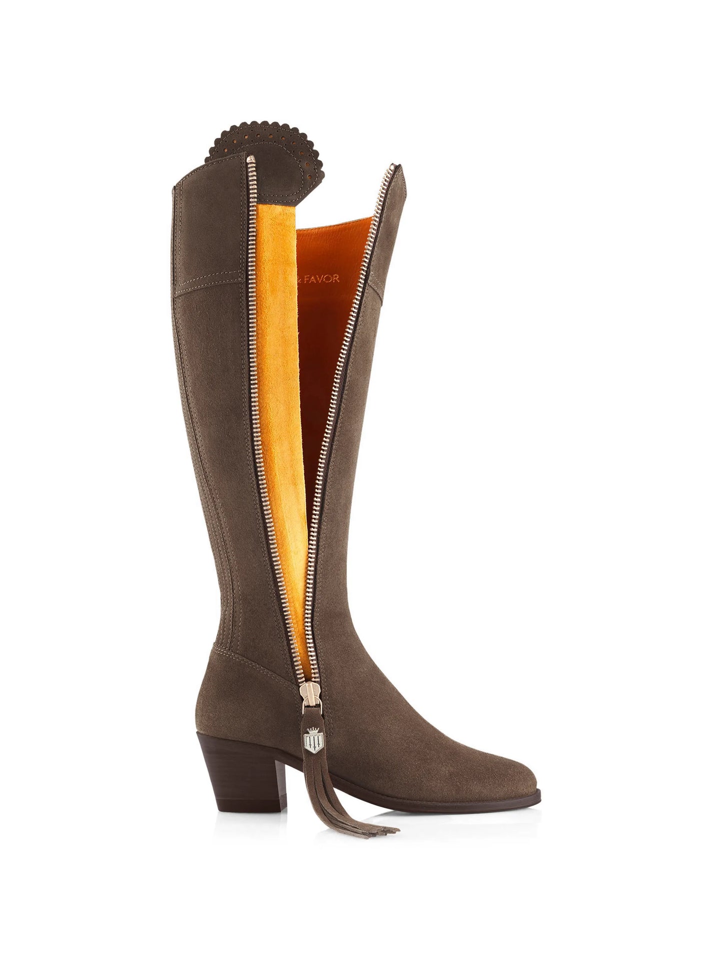 Heeled Regina - Fog Suede