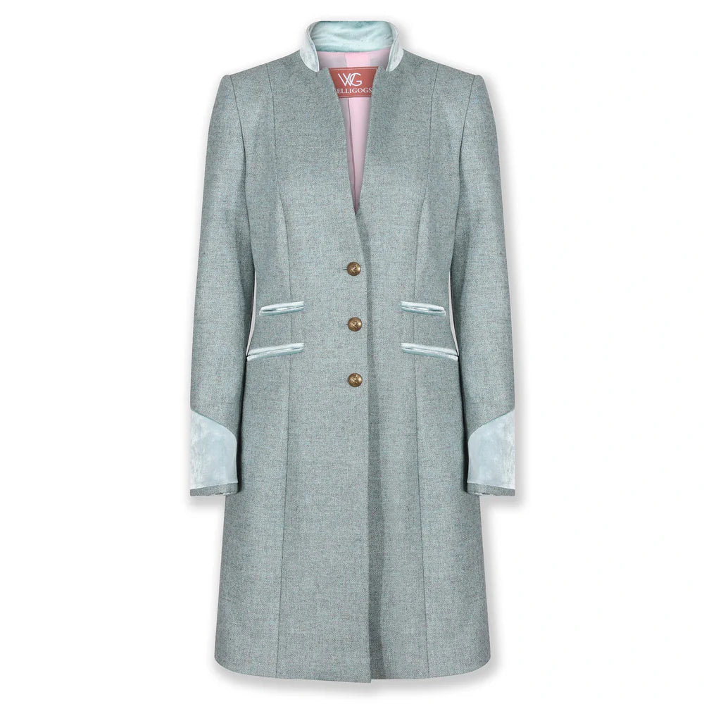 Oxford Wool Coat - Duck Egg