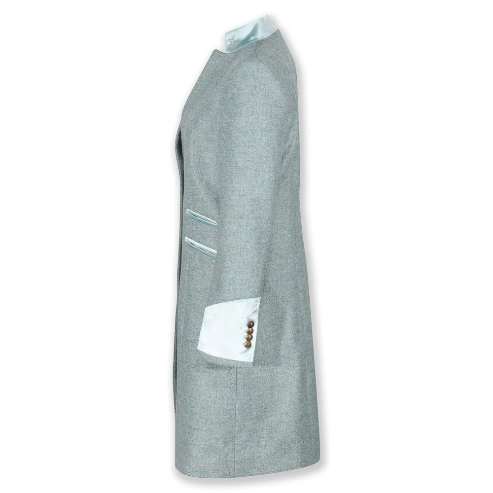 Oxford Wool Coat - Duck Egg