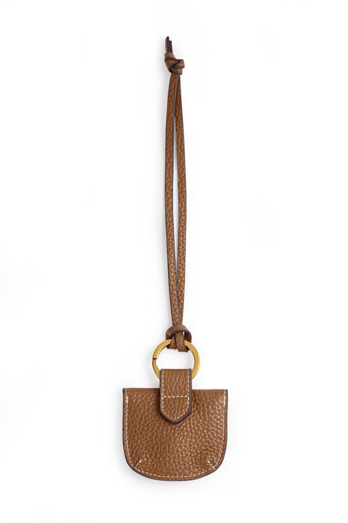 Purse Bag Charm - Tan Leather