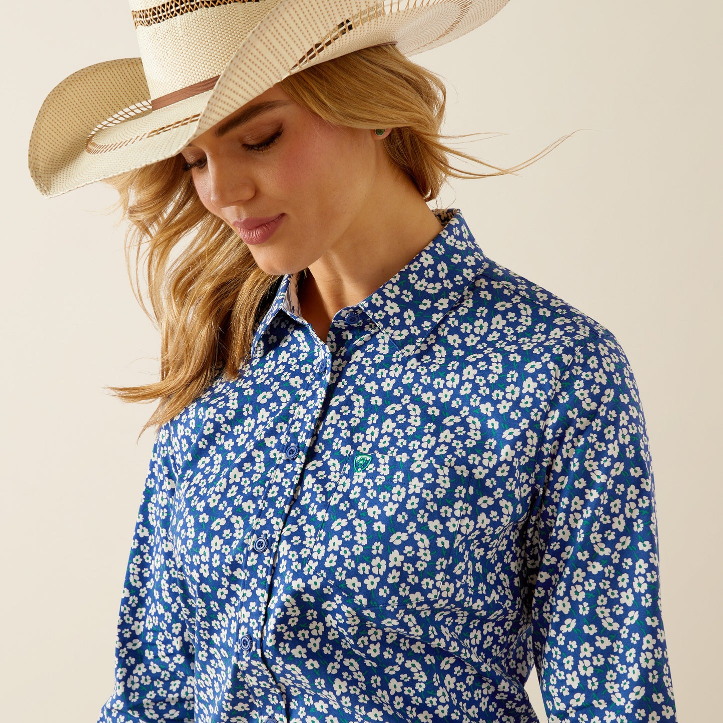 Kirby Stretch Western Shirt - Georgia Floral Ditsy Print