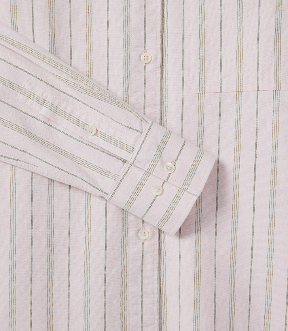 Crispin Straight Shirt - Pink Green