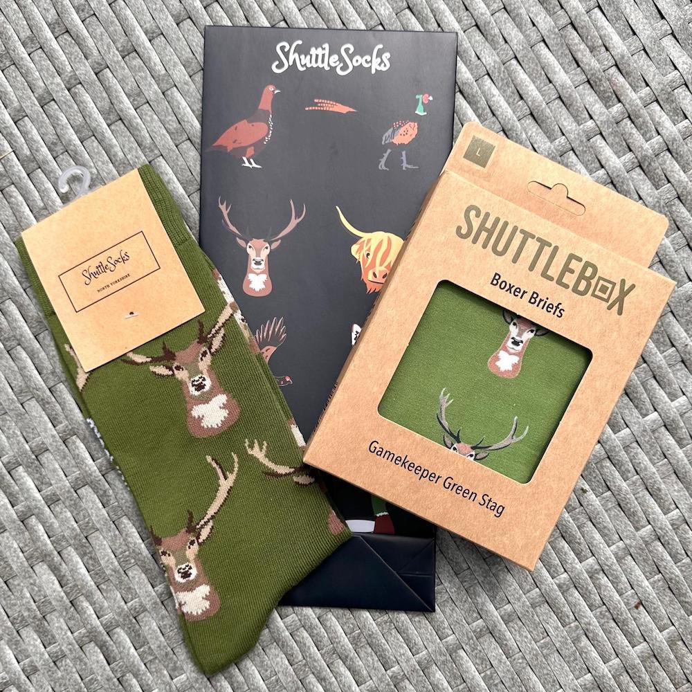 Gamekeeper Green Stag Socks - Adult