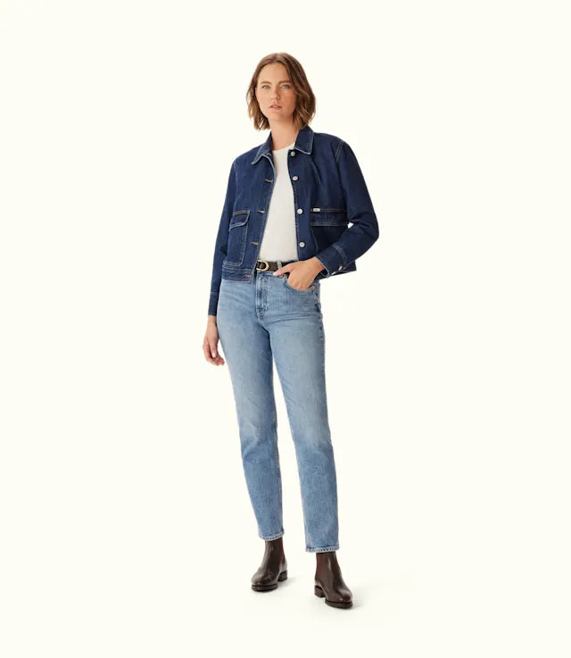 Maren Slim Straight Jeans - Vintage Wash
