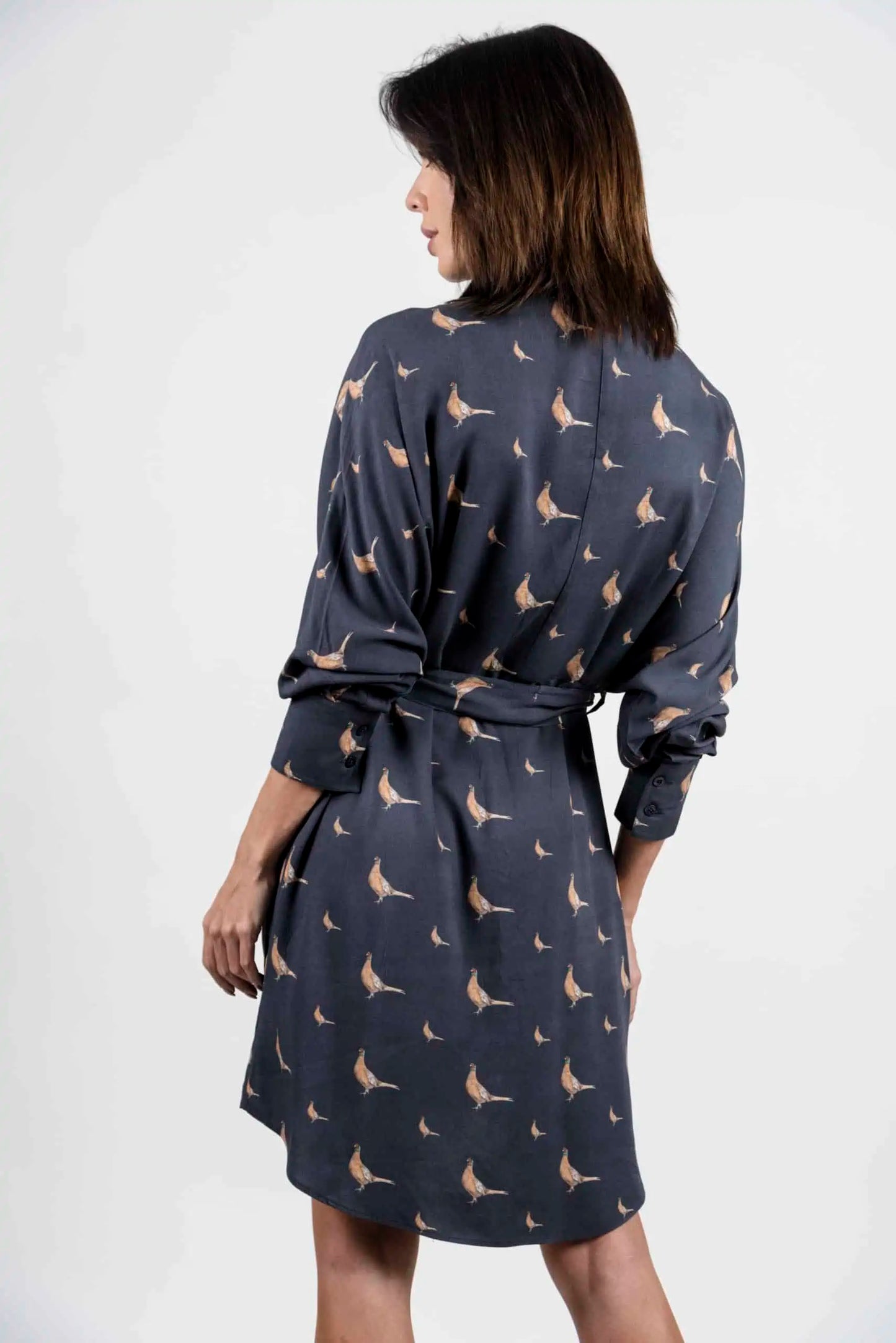 Tara Shirt Dress - Navy New Pheasants