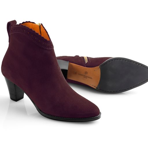 Regina Ankle Boot - Plum Suede