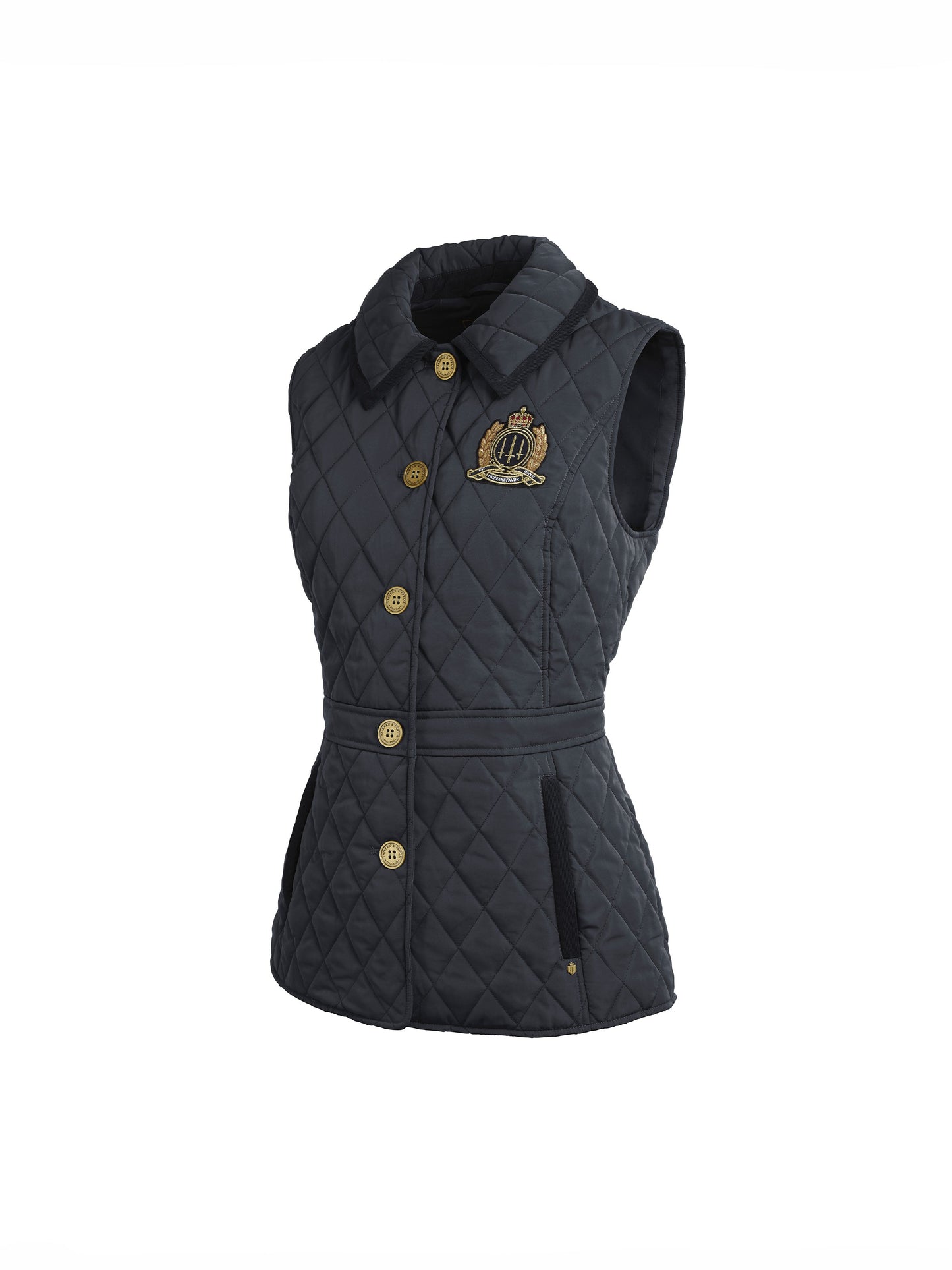 The Bella Quilted Gilet - Navy