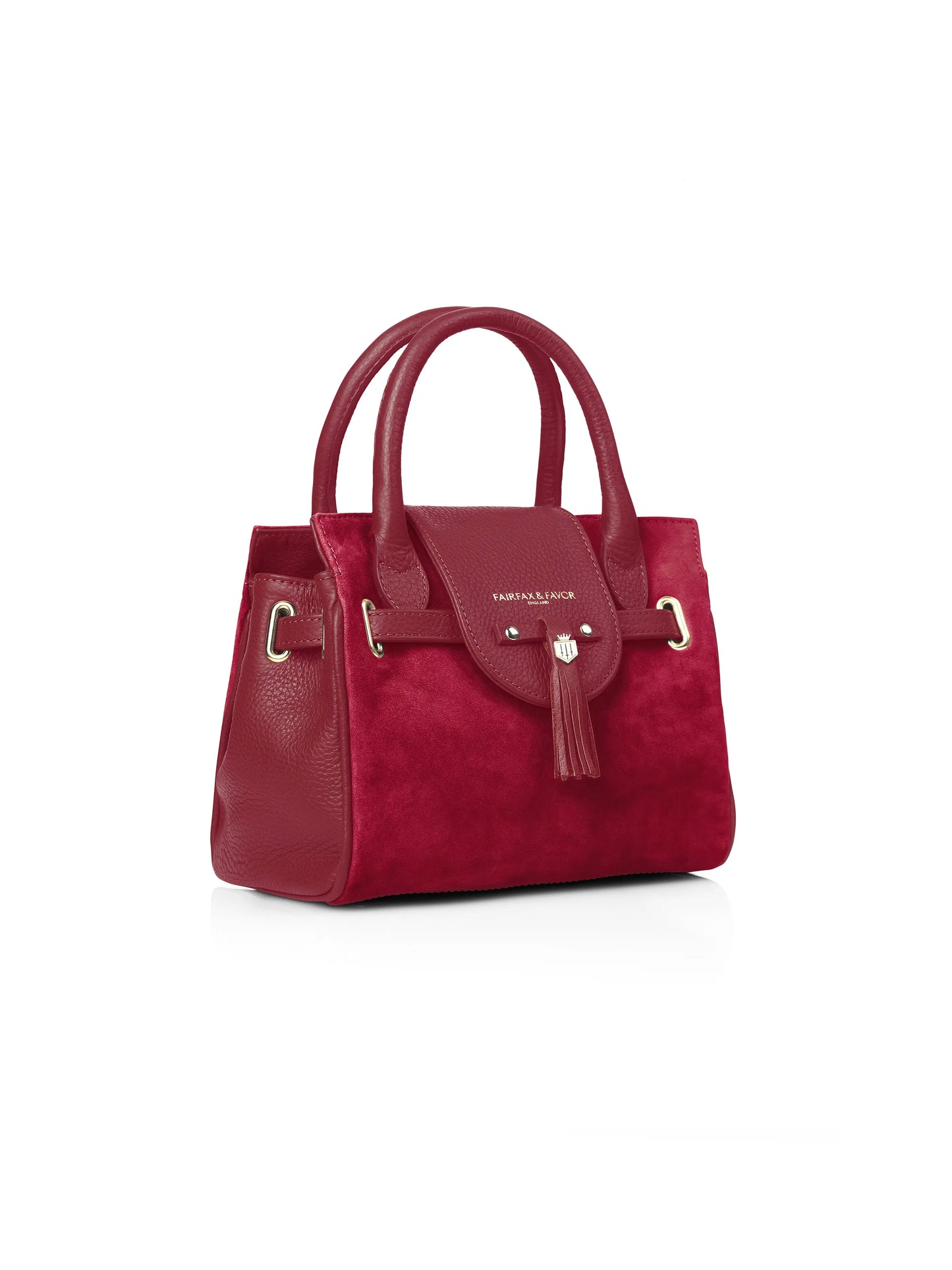 Mini Windsor Handbag - Cherry Suede