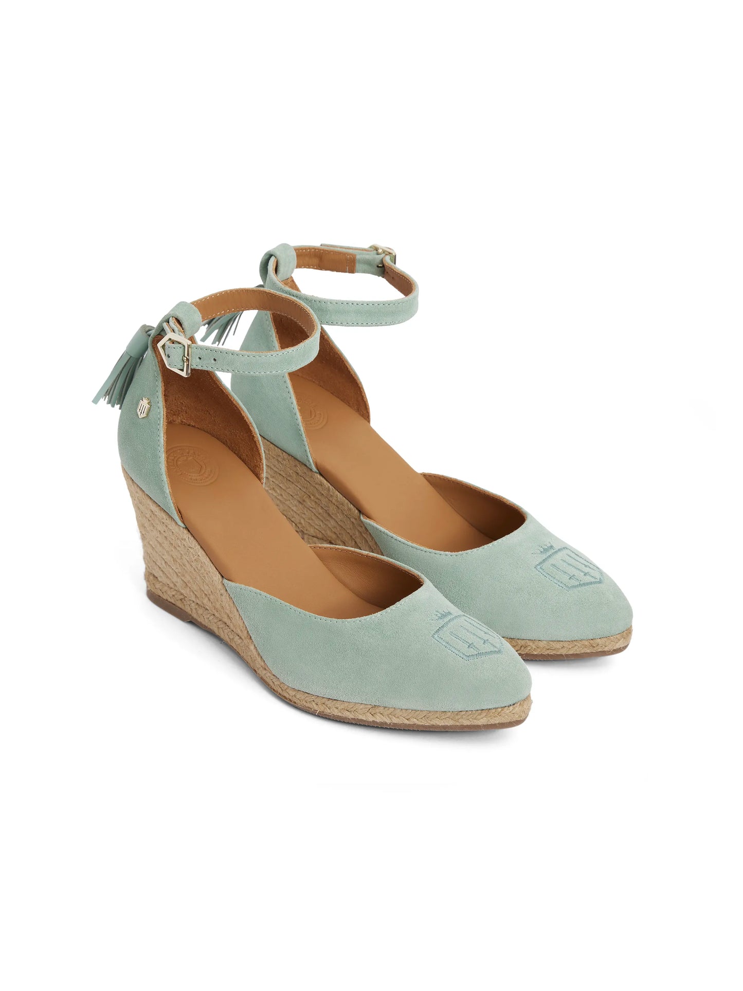 Monaco Wedge - Mint Suede
