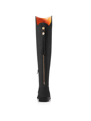Amira Over-the-Knee Boot - Black Suede