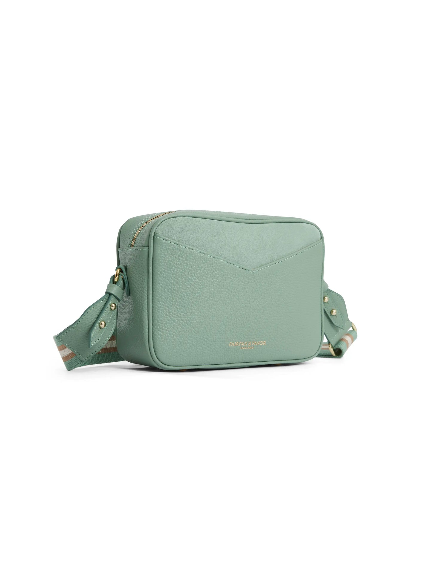 Finsbury Cross Body Bag - Mint Suede