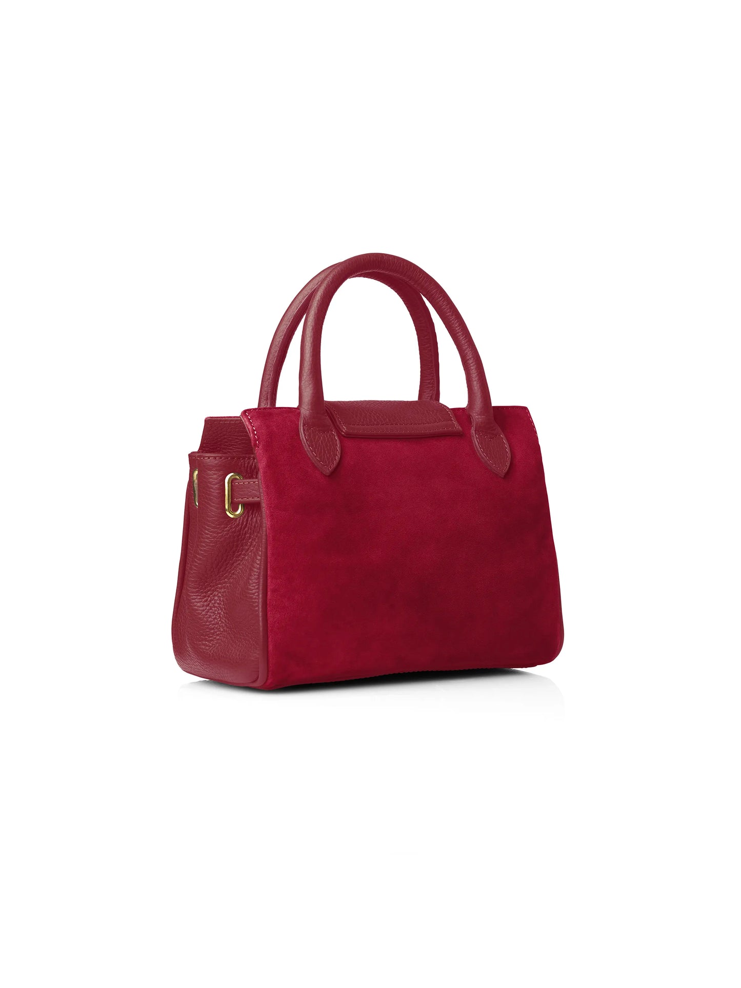 Mini Windsor Handbag - Cherry Suede