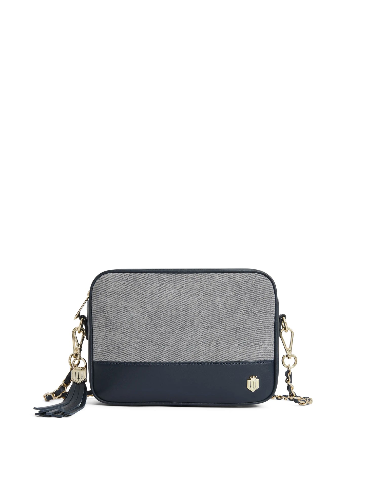 Finsbury Cross Body Bag - Denim Suede