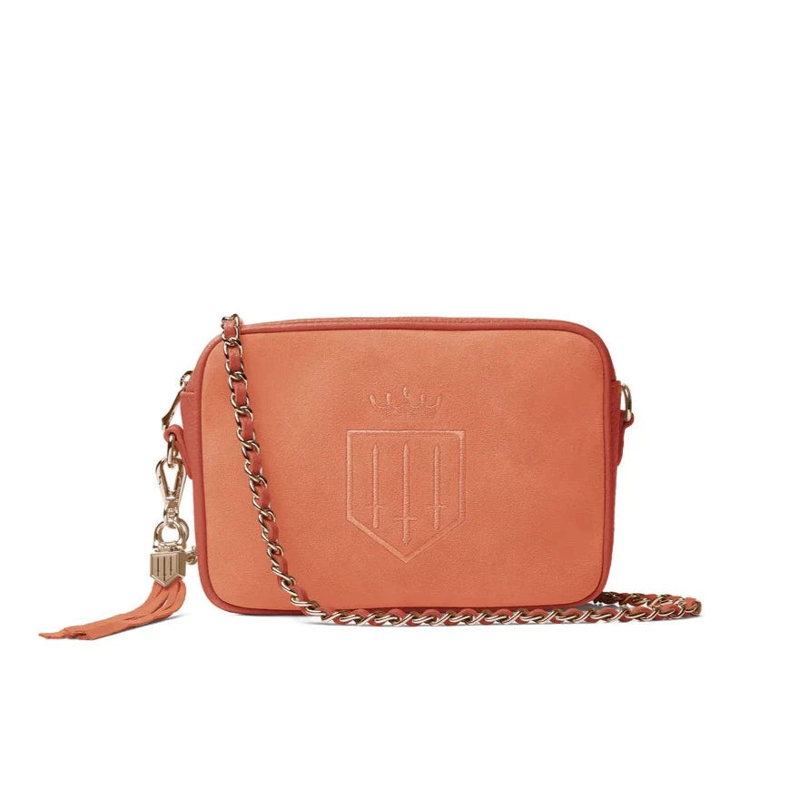 Finsbury Cross Body Bag - Melon Suede