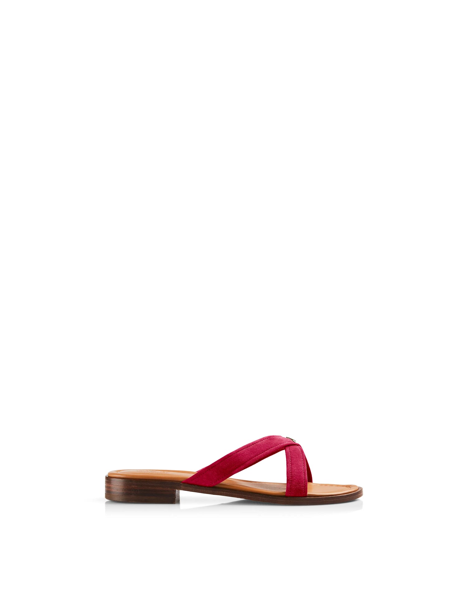 Holkham Sandal - Cherry Suede