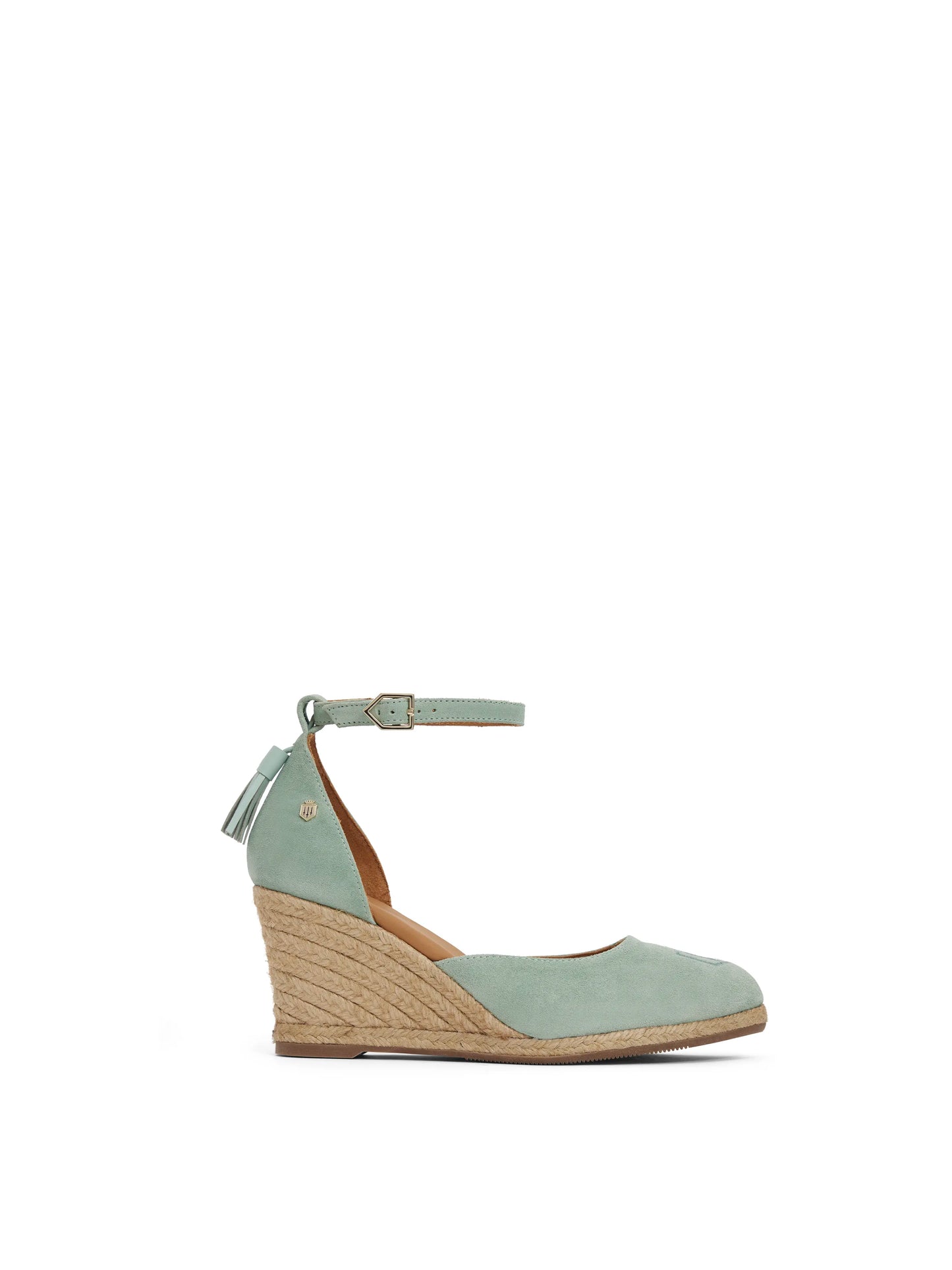Monaco Wedge - Mint Suede