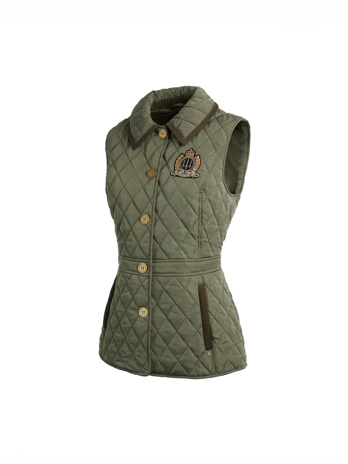 The Bella Quilted Gilet - Sage