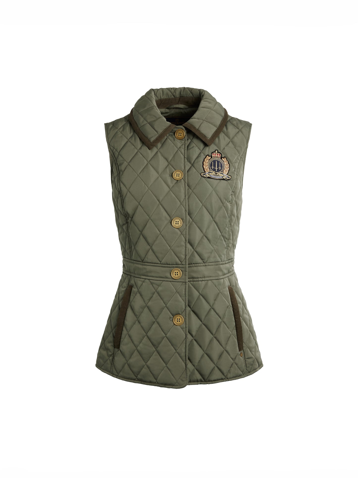 The Bella Quilted Gilet - Sage